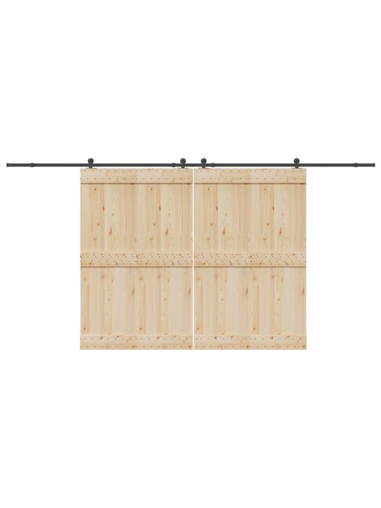 Liukuovi Hardware Kit 427 cm Teräs Musta