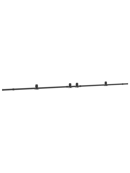 Liukuovi Hardware Kit 427 cm Teräs Musta