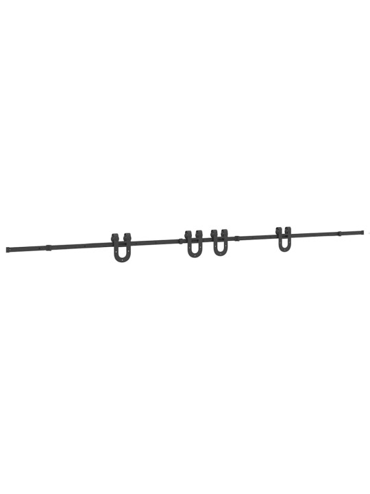 Liukuovi hardware kit 400 cm teräs musta