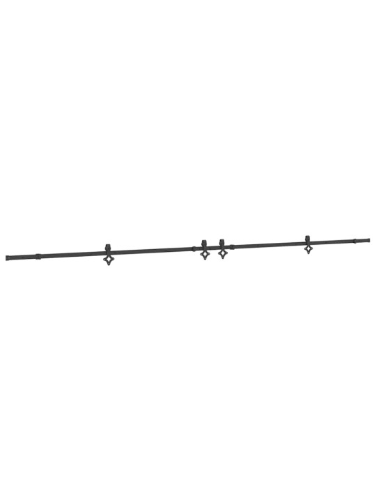 Liukuovi Hardware Kit 427 cm Teräs Musta