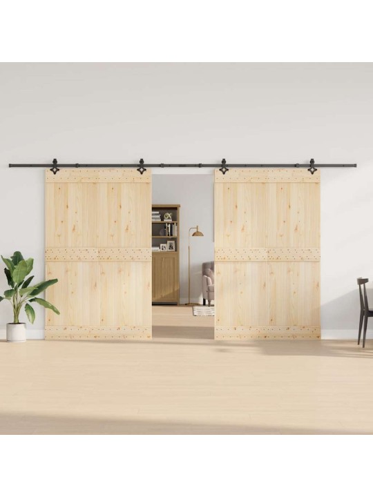 Liukuovi Hardware Kit 427 cm Teräs Musta