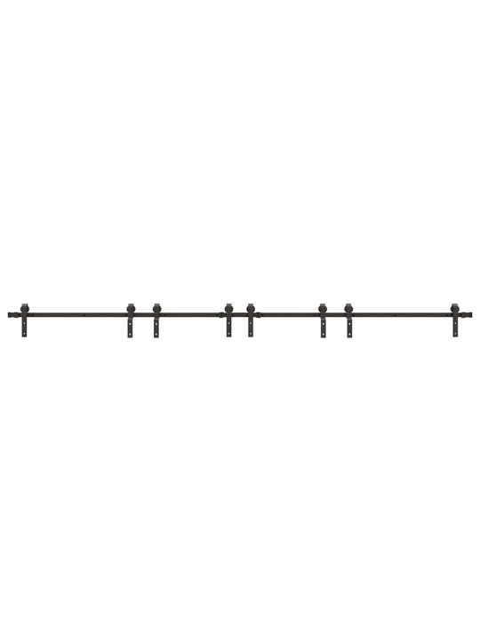 Liukuovi Hardware Kit 400 cm Teräs Musta
