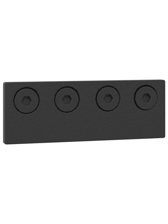 Liukuovi hardware kit 400 cm teräs musta