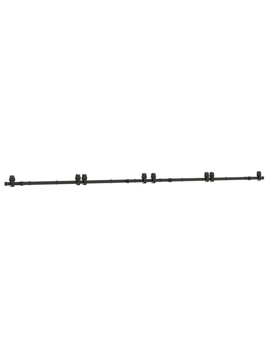 Liukuovi hardware kit 400 cm teräs musta