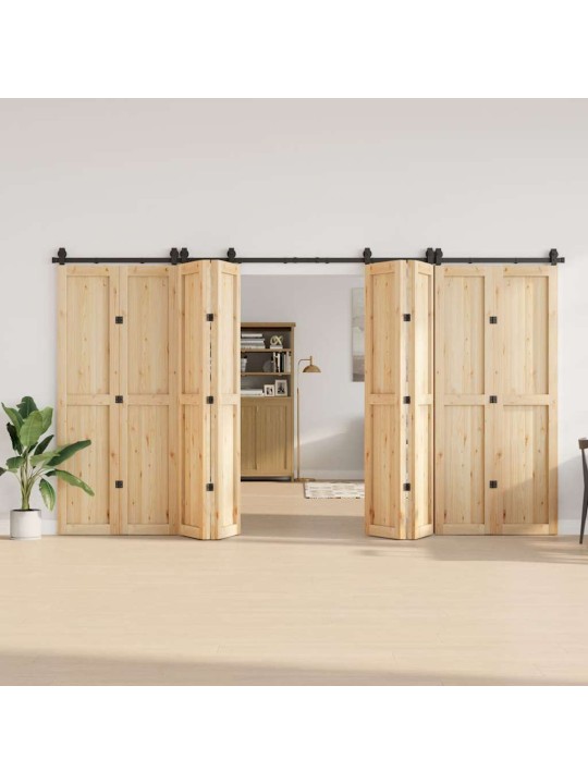 Liukuovi hardware kit 400 cm teräs musta