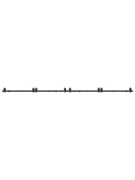 Liukuovi hardware kit 400 cm teräs musta