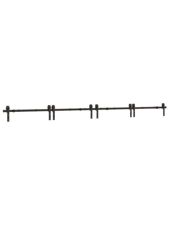 Liukuovi Hardware Kit 400 cm Teräs Musta