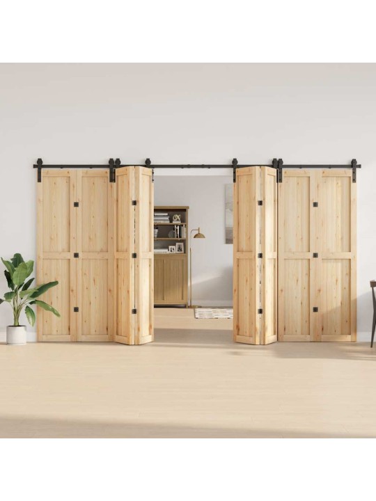Liukuovi Hardware Kit 400 cm Teräs Musta