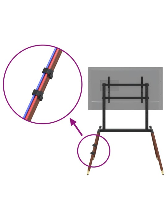 Jalusta TV-teline 37"-86" ruuduille Max VESA 400x600 mm 60 kg