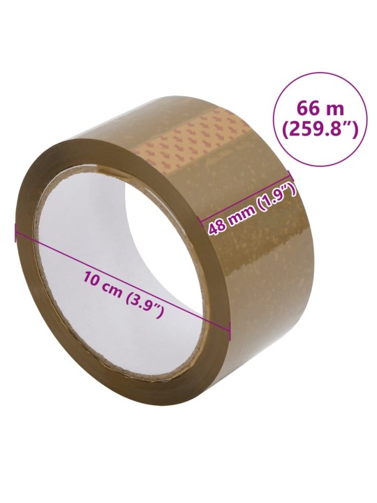 Pakkausteippi 72 kpl ruskea 48 mm x 66 m