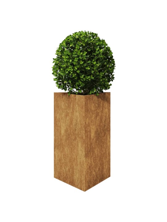 Puutarhakukkalaatikot 2kpl kolmio 50x43x75 cm Corten teräs