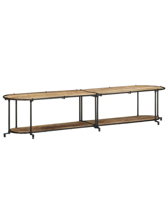 Tv-taso 200x42x40 cm täysi karkea mangopuu