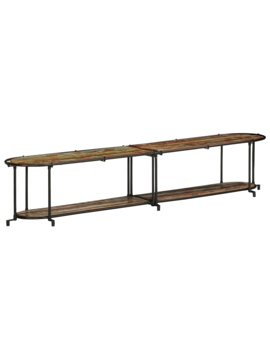 Tv-taso 200x42x40 cm kierrätetty täysi puu