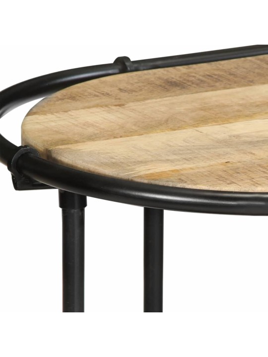 Konsolipöytä 110x42x76 cm massiivipuuta karkea mango