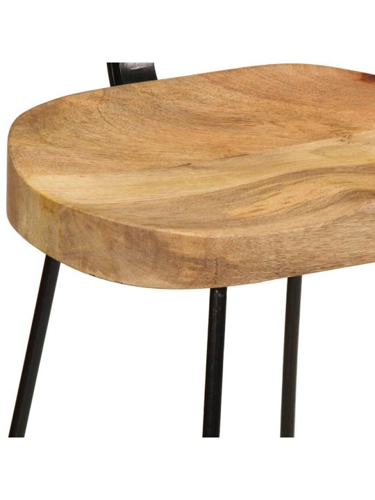 Baarijakkarat 2 kpl 49x43x103 cm täysi mangopuu