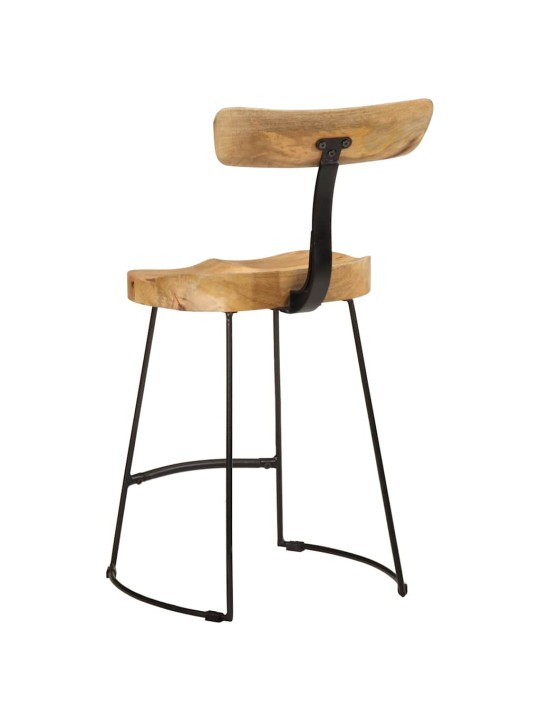 Baarijakkarat 2 kpl 49x43x79 cm täysi mangopuu