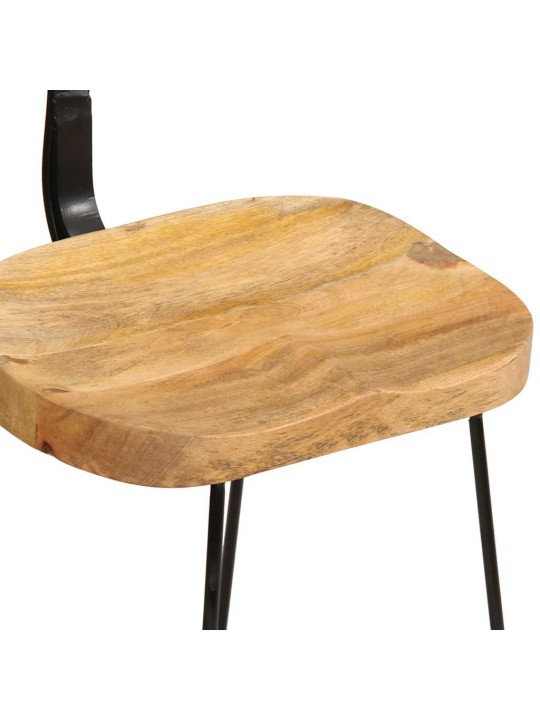 Baarijakkarat 2 kpl 49x43x79 cm täysi mangopuu