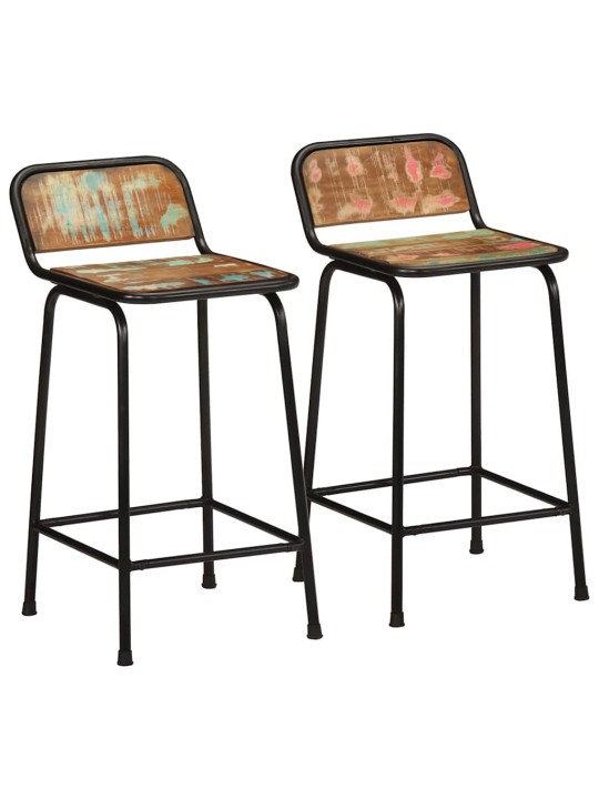 Baarijakkarat 2 kpl 46x35,5x80 cm massiivipuu kierrätetty