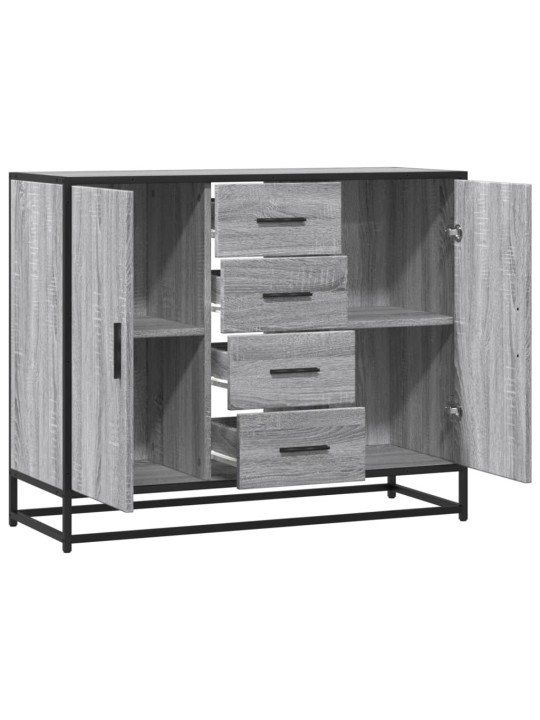 Senkki harmaa sonoma 92x35x76 cm tekninen puu