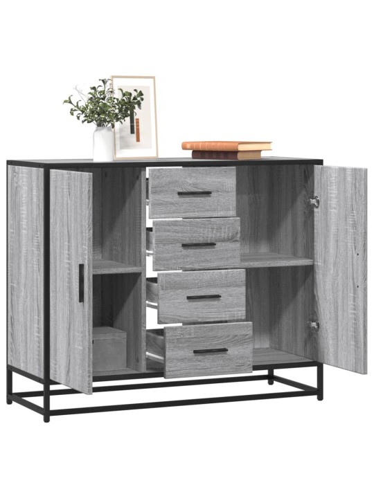 Senkki harmaa sonoma 92x35x76 cm tekninen puu