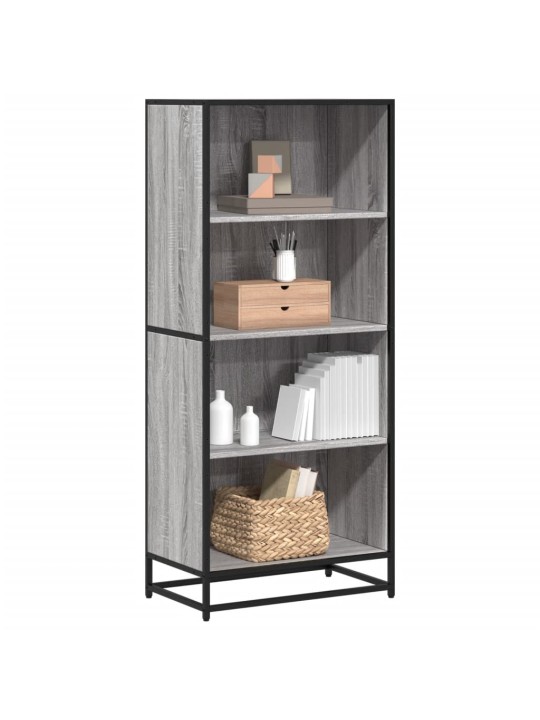 Kirjahylly harmaa sonoma 60x35x139 cm tekninen puu
