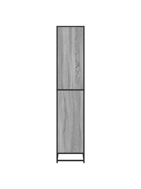Kirjahylly harmaa sonoma 80,5x35x170,5 cm tekninen puu