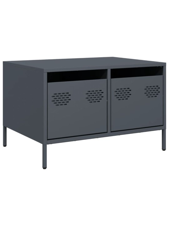 Tv kaappi antrasiitti 68x50x43,5 cm kylmävalssattu teräs