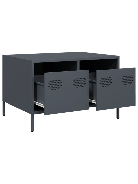 Tv kaappi antrasiitti 68x50x43,5 cm kylmävalssattu teräs