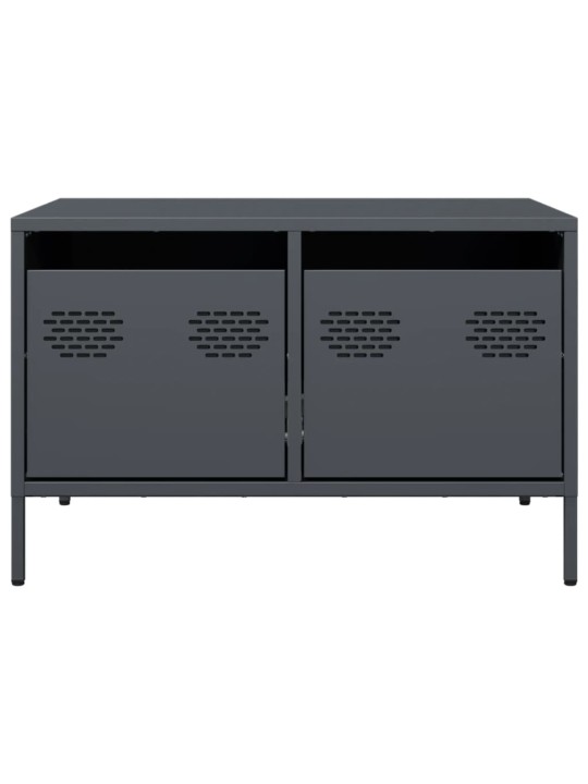Tv kaappi antrasiitti 68x50x43,5 cm kylmävalssattu teräs