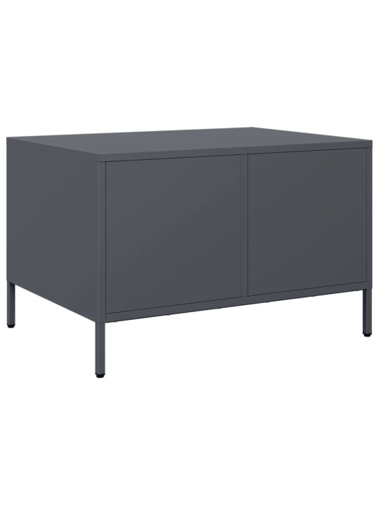 Tv kaappi antrasiitti 68x50x43,5 cm kylmävalssattu teräs