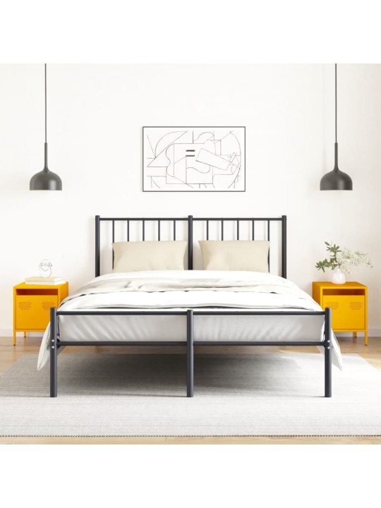 Yöpöydät 2 kpl sinapinkeltainen 35x39x43,5 cm teräs