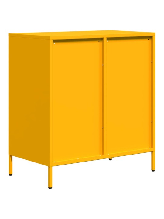 Senkki sinapinkeltainen 68x39x73,5 cm kylmävalssattu teräs