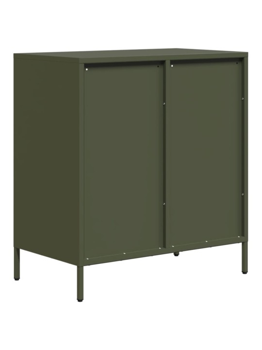 Senkki oliivinvihreä 68x39x73,5 cm kylmävalssattu teräs