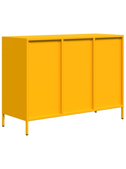 Senkki sinapinkeltainen 101,5x39x73,5 cm kylmävalssattu teräs