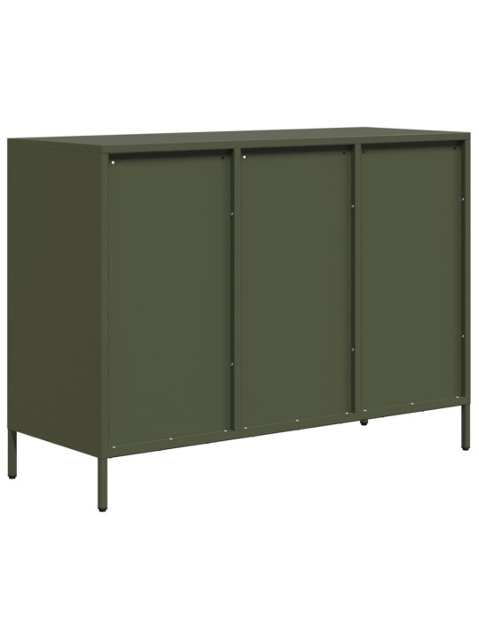 Senkki oliivinvihreä 101,5x39x73,5 cm kylmävalssattu teräs