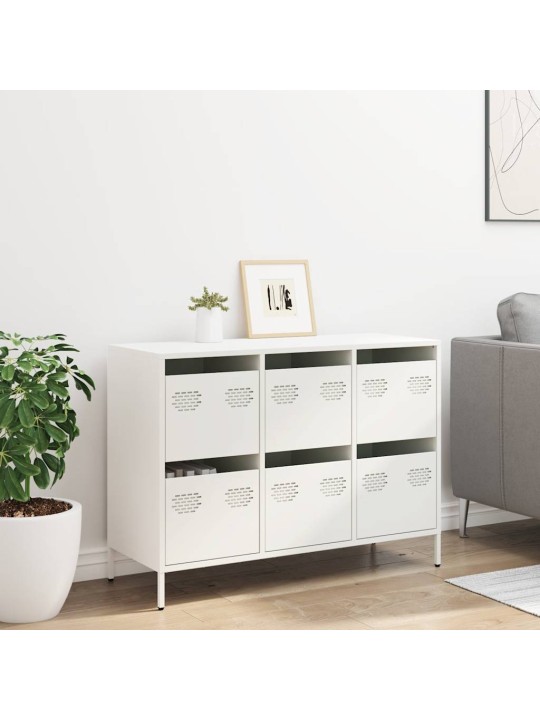 Senkki valkoinen 101,5x39x73,5 cm kylmävalssattu teräs