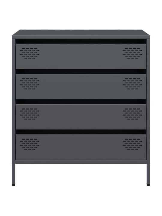 Senkki antrasiitti 68x39x73,5 cm kylmävalssattu teräs