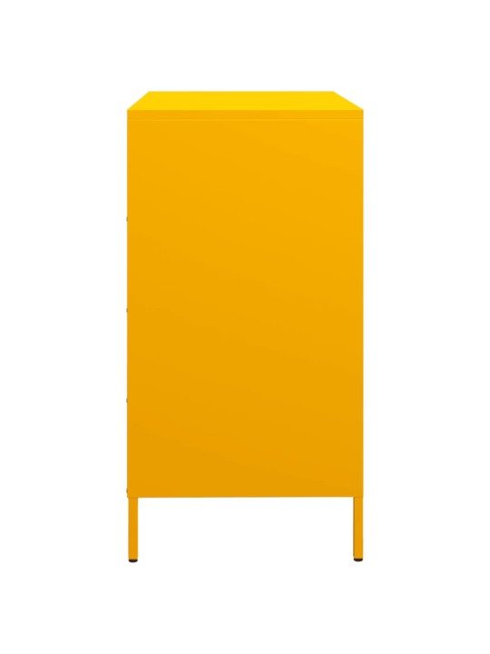 Senkki sinapinkeltainen 68x39x73,5 cm kylmävalssattu teräs