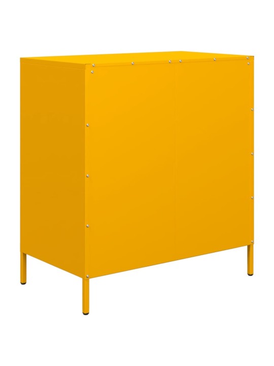 Senkki sinapinkeltainen 68x39x73,5 cm kylmävalssattu teräs