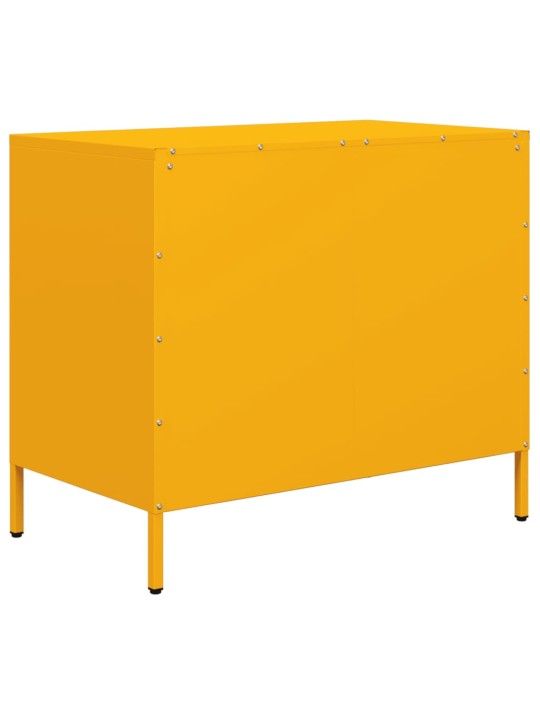 Senkki sinapinkeltainen 68x39x58,5 cm kylmävalssattu teräs