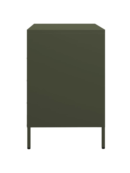Senkki oliivinvihreä 68x39x58,5 cm kylmävalssattu teräs