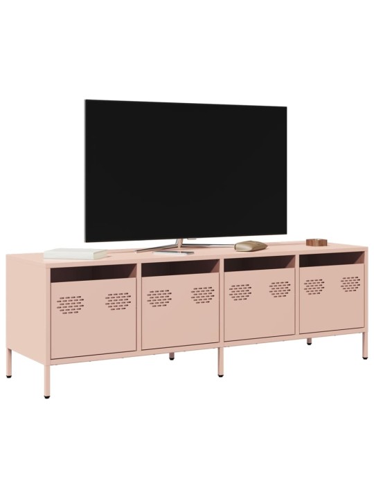 TV-taso pinkki 135x39x43,5 cm kylmävalssattu teräs