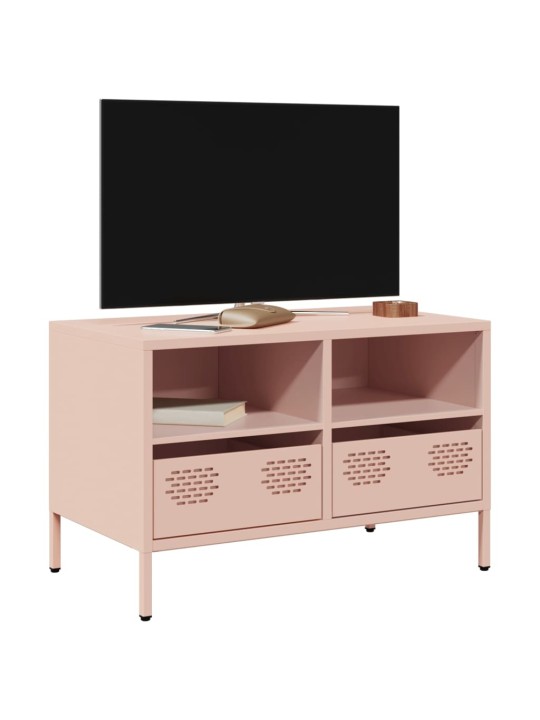 TV-taso pinkki 68x39x43,5 cm kylmävalssattu teräs