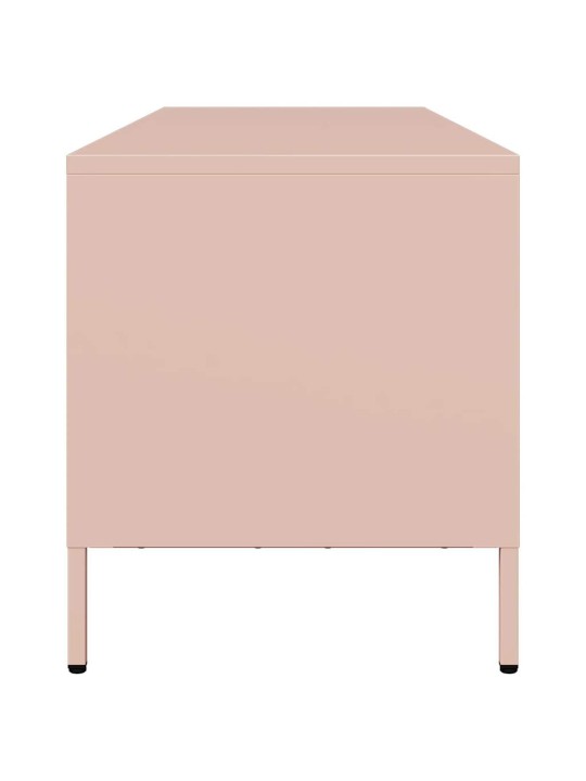 TV-taso pinkki 135x39x43,5 cm kylmävalssattu teräs