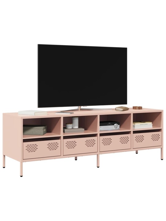 TV-taso pinkki 135x39x43,5 cm kylmävalssattu teräs