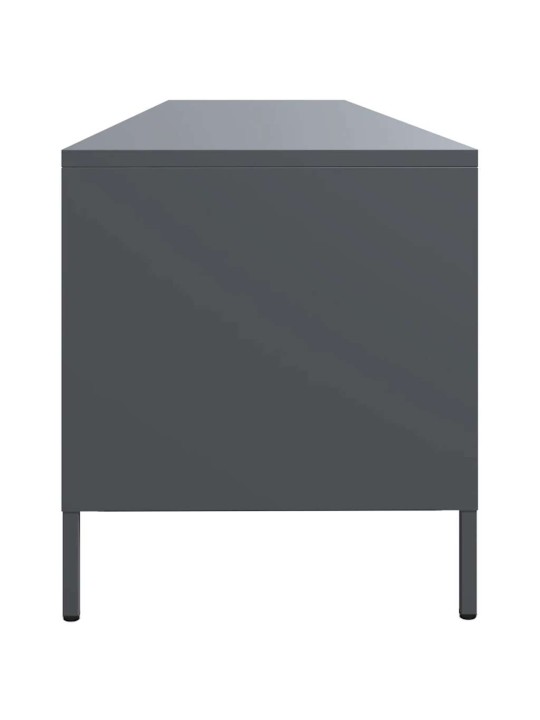 Tv kaappi antrasiitti 202x39x43,5 cm kylmävalssattu teräs