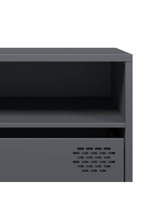 Tv kaappi antrasiitti 202x39x43,5 cm kylmävalssattu teräs