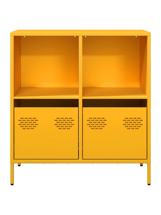 Senkki sinapinkeltainen 68x39x73,5 cm kylmävalssattu teräs