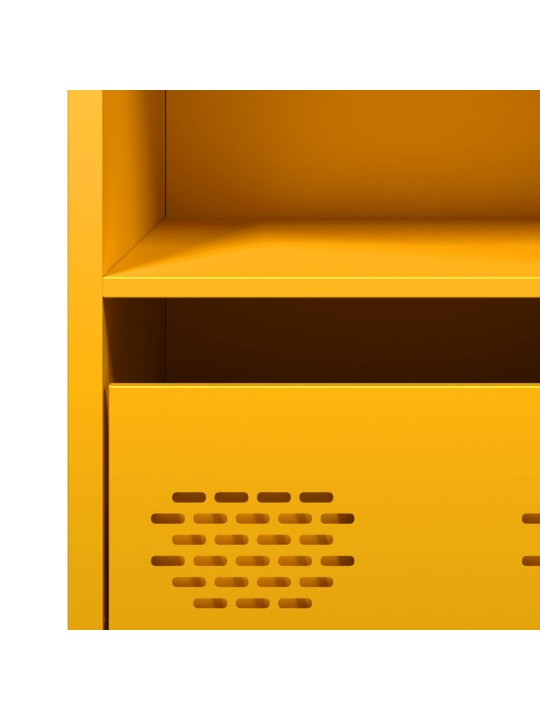 Senkki sinapinkeltainen 68x39x73,5 cm kylmävalssattu teräs