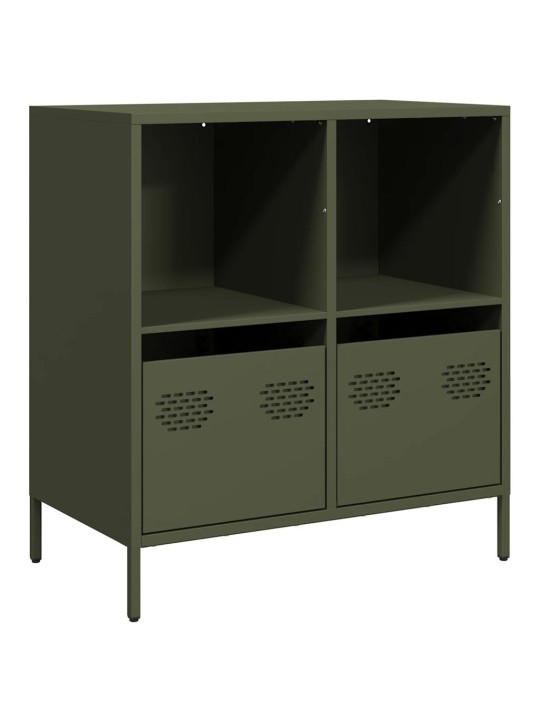Senkki oliivinvihreä 68x39x73,5 cm kylmävalssattu teräs